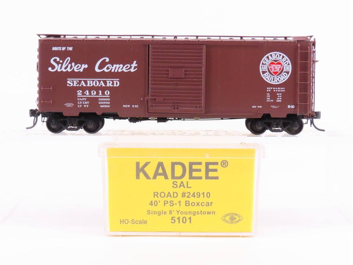 HO Scale Kadee 5101 SAL Seaboard Silver Comet 40&#39; Single Door Box Car #24910