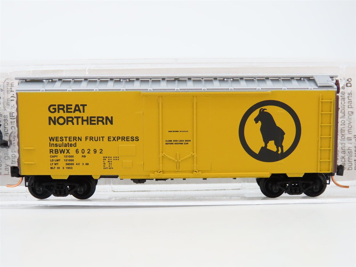 N Scale Micro-Trains MTL 21460 GN RBWX Western Fruit Express 40&#39; Boxcar #60292