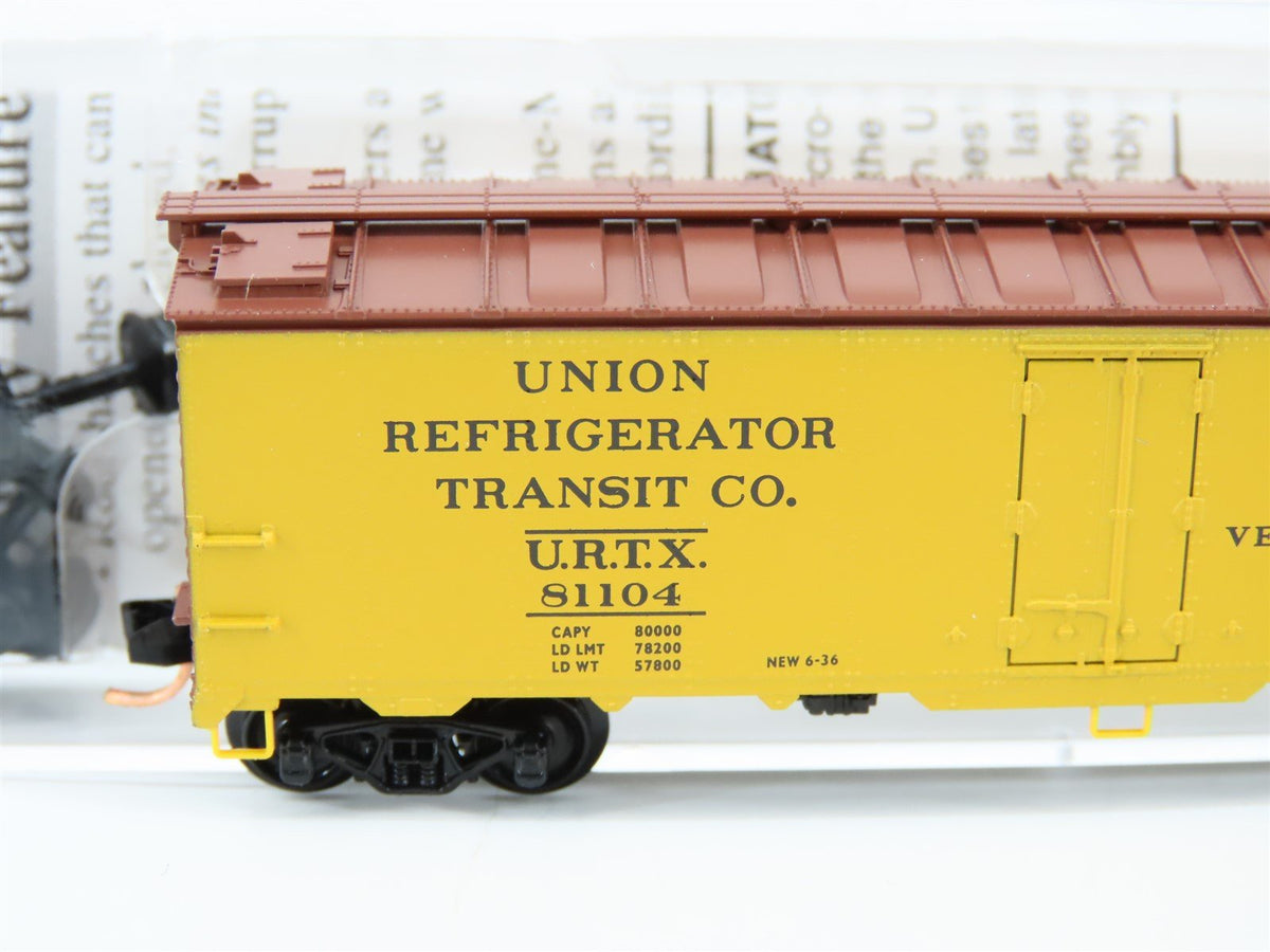 N Scale Micro-Trains MTL 59100 URTX Milwaukee Road 40&#39; Steel Reefer Car #81104