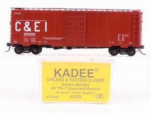 HO Scale Kadee 4030 C&EI Chicago & Eastern Illinois Railroad 40' Box Car #65593