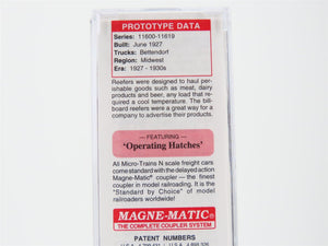 N Micro-Trains MTL 04900540 URTC Harding Butter 40' Steel Reefer Car #11619