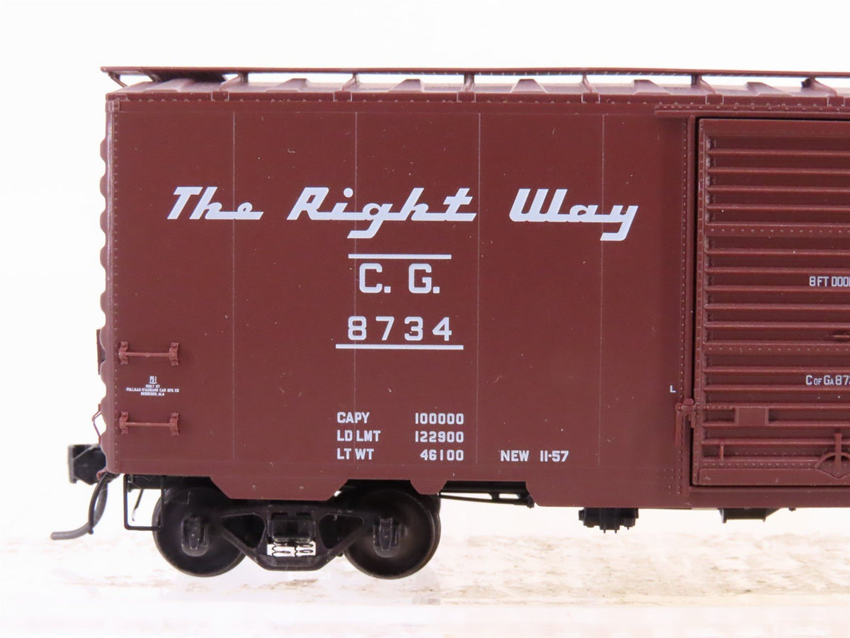 HO Scale Kadee 5216 CG Central of Georgia Railroad 40&#39; Single Door Box Car #8734