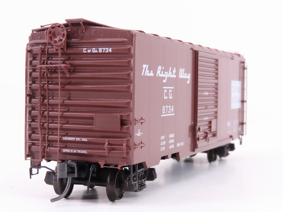 HO Scale Kadee 5216 CG Central of Georgia Railroad 40&#39; Single Door Box Car #8734