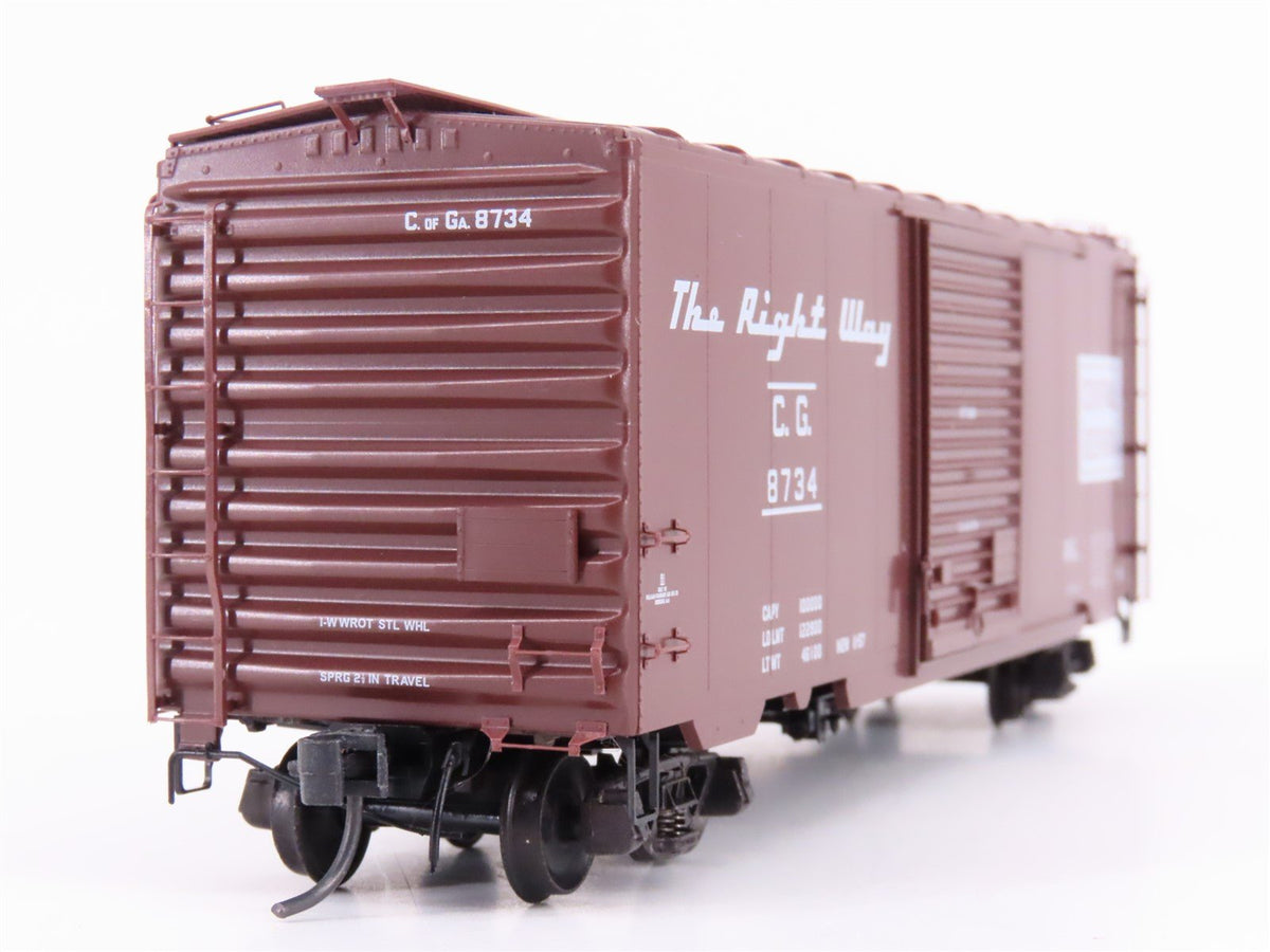 HO Scale Kadee 5216 CG Central of Georgia Railroad 40&#39; Single Door Box Car #8734