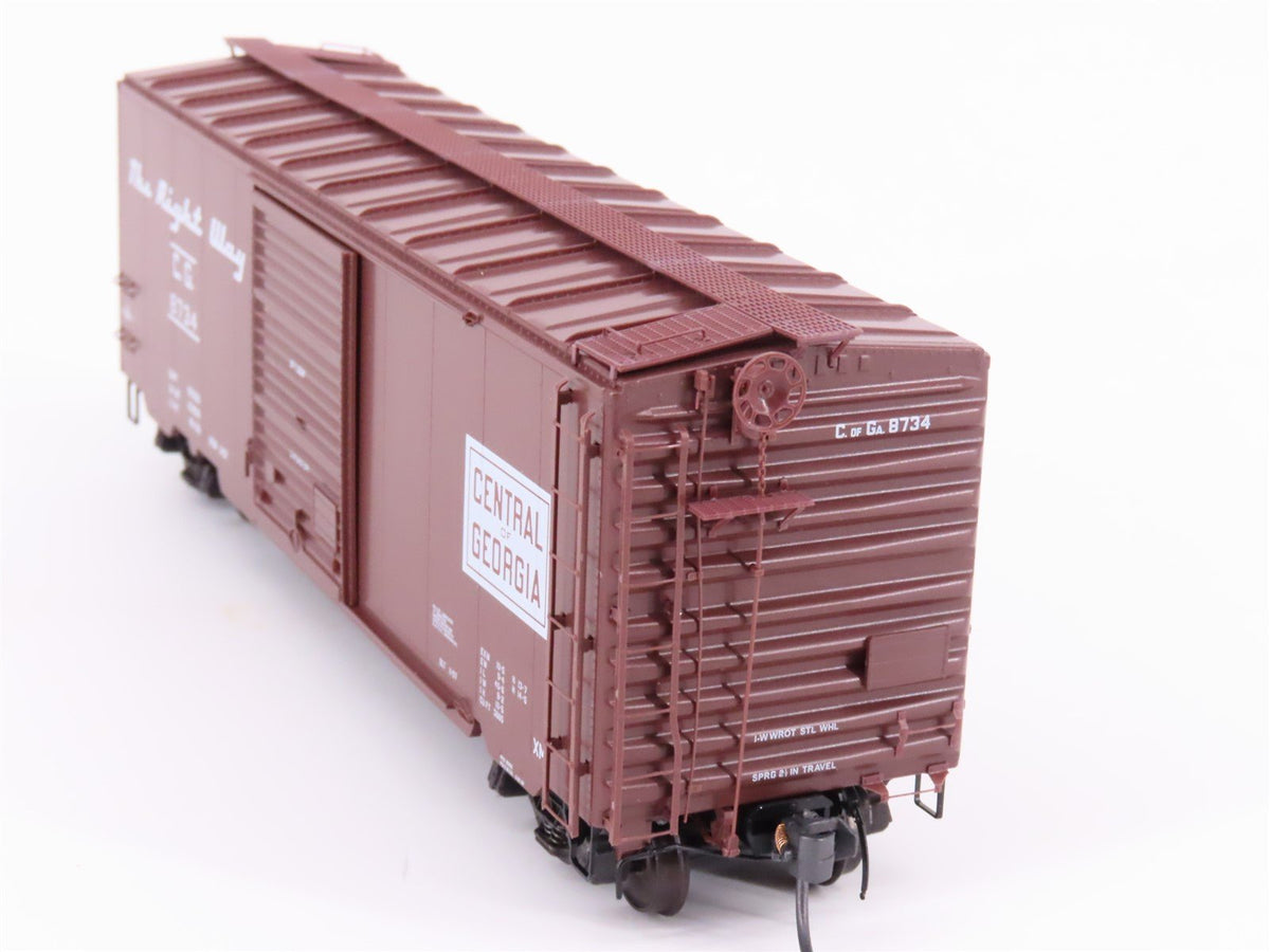 HO Scale Kadee 5216 CG Central of Georgia Railroad 40&#39; Single Door Box Car #8734