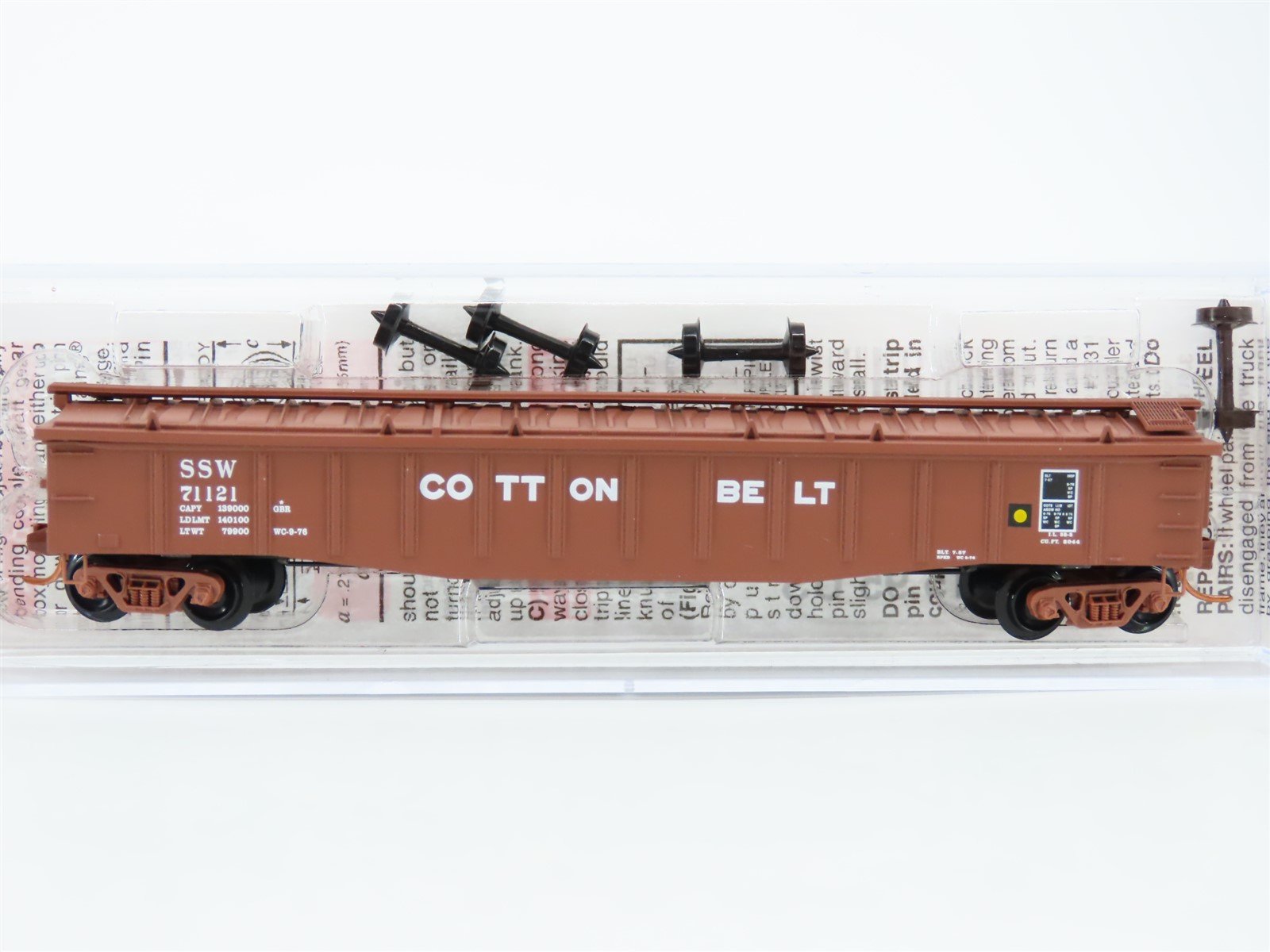 N Scale Micro-Trains MTL 10600090 SSW Cotton Belt Gondola Car #71121 w/Load