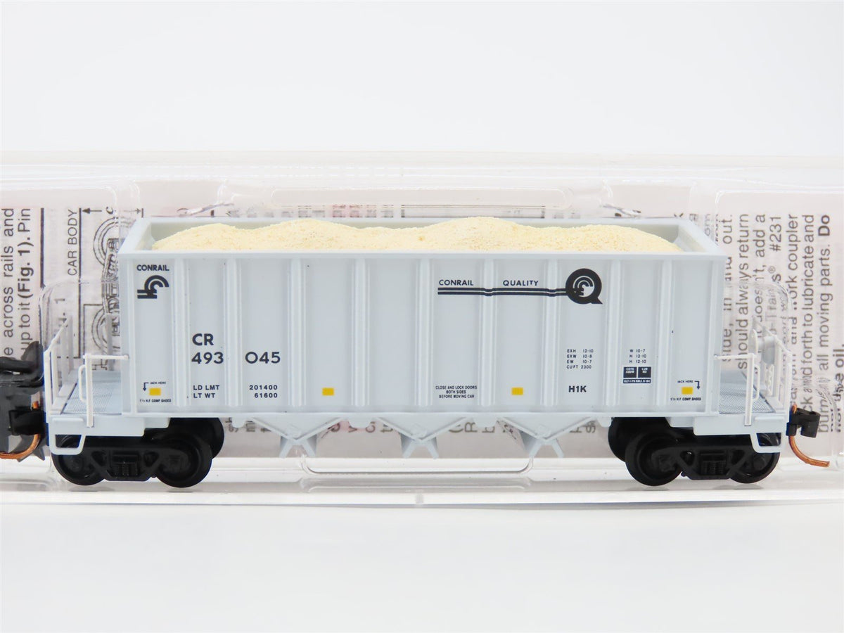 N Micro-Trains MTL 12500032 CR Conrail 3-Bay Ortner Hopper Car #493045 wLoad