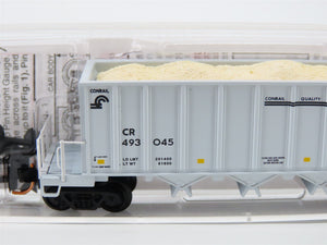 N Micro-Trains MTL 12500032 CR Conrail 3-Bay Ortner Hopper Car #493045 wLoad