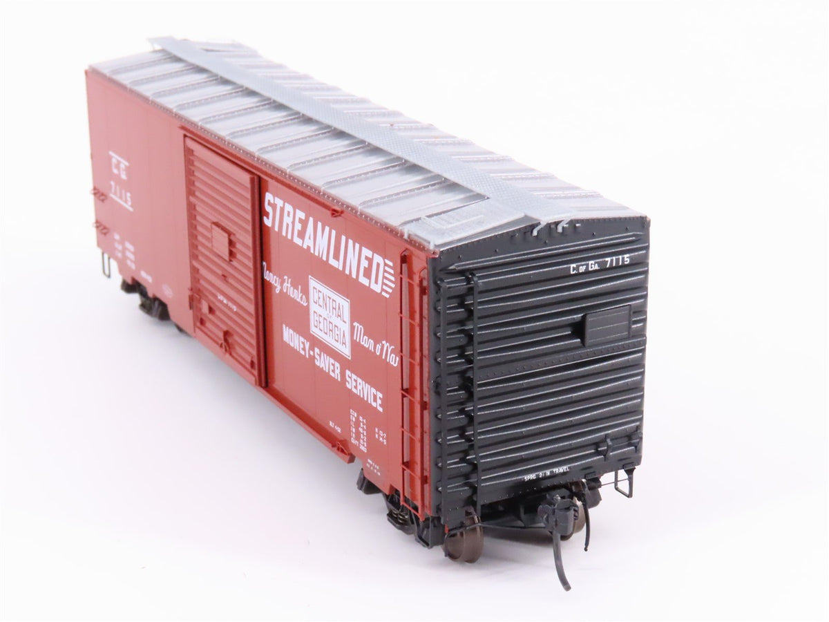 HO Scale Kadee 5111 CG Central of Georgia Railroad 40&#39; Single Door Box Car #7115