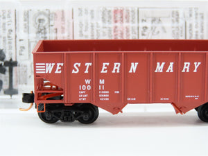 N Micro-Trains MTL 05600110 WM Western Maryland 2-Bay Hopper Car #10011 wLoad