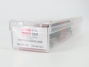 N Micro-Trains MTL 05600110 WM Western Maryland 2-Bay Hopper Car #10011 wLoad