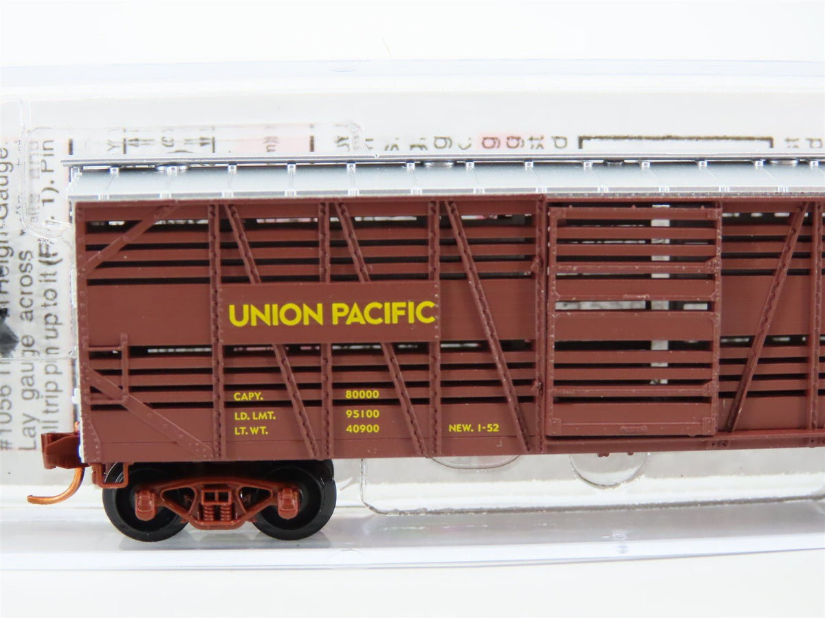 N Scale MicroTrains MTL 03500120 UP Union Pacific 40&#39; Dispatch Stock Car #48199D