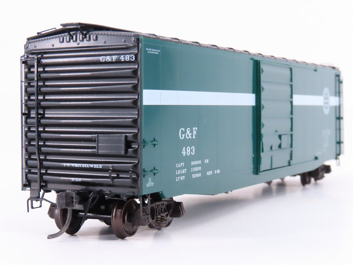 HO Scale Kadee 6108 G&amp;F Georgia &amp; Florida Railroad 50&#39; Single Door Box Car #483