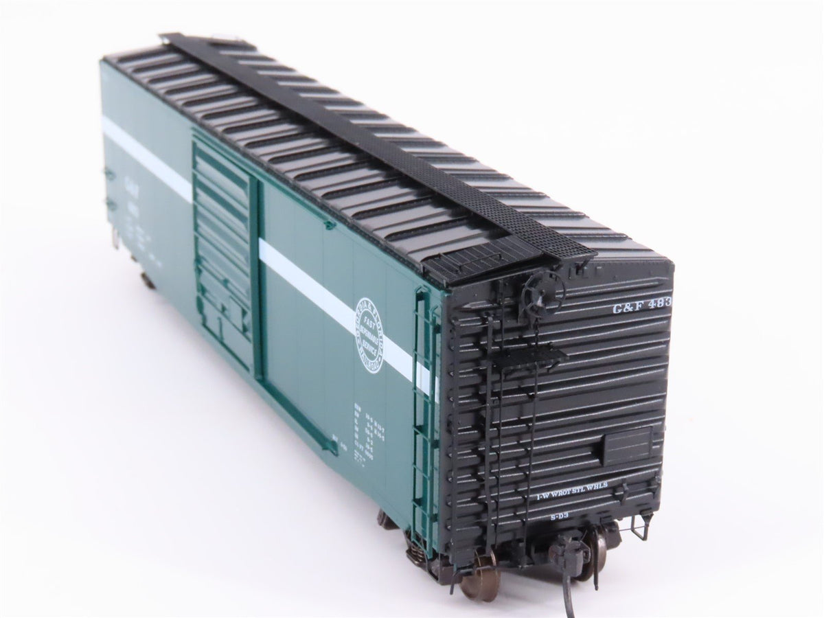 HO Scale Kadee 6108 G&amp;F Georgia &amp; Florida Railroad 50&#39; Single Door Box Car #483