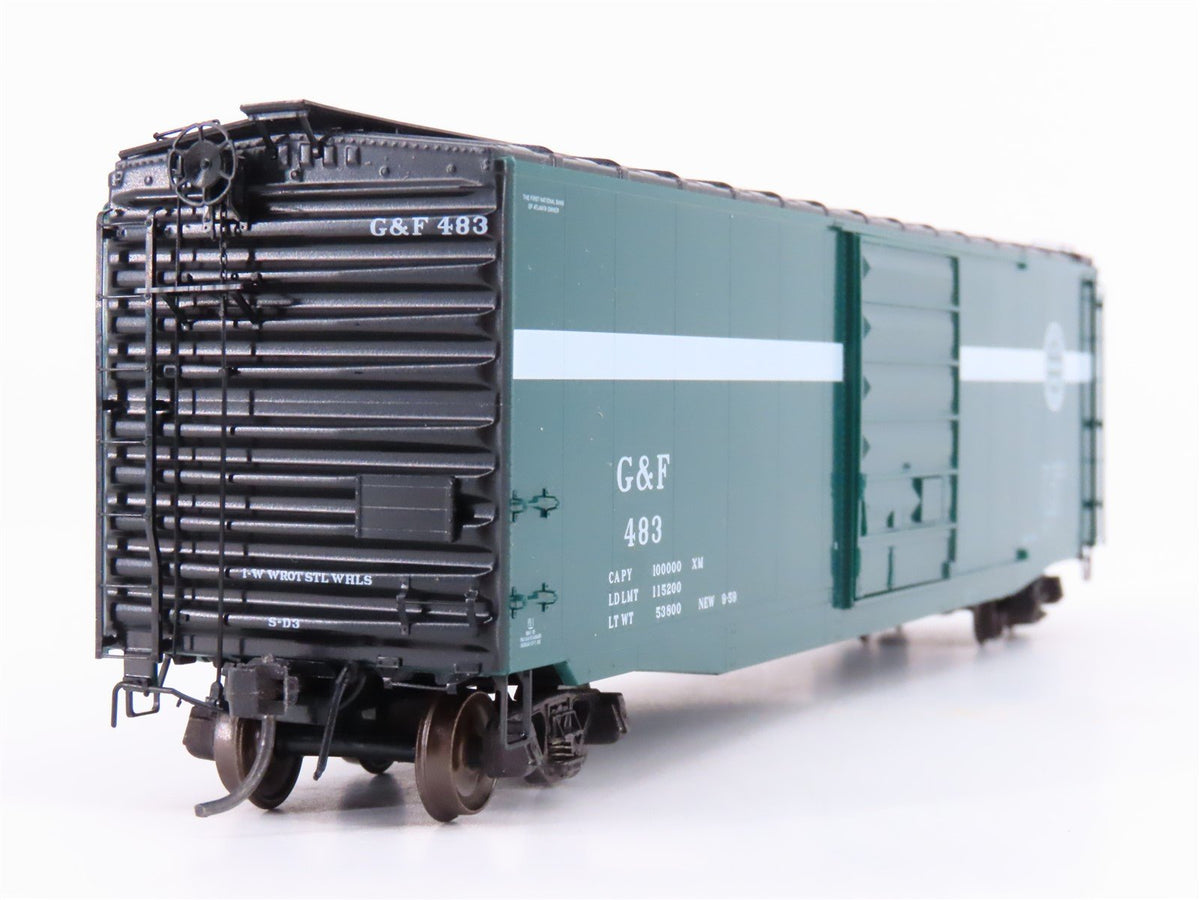 HO Scale Kadee 6108 G&amp;F Georgia &amp; Florida Railroad 50&#39; Single Door Box Car #483