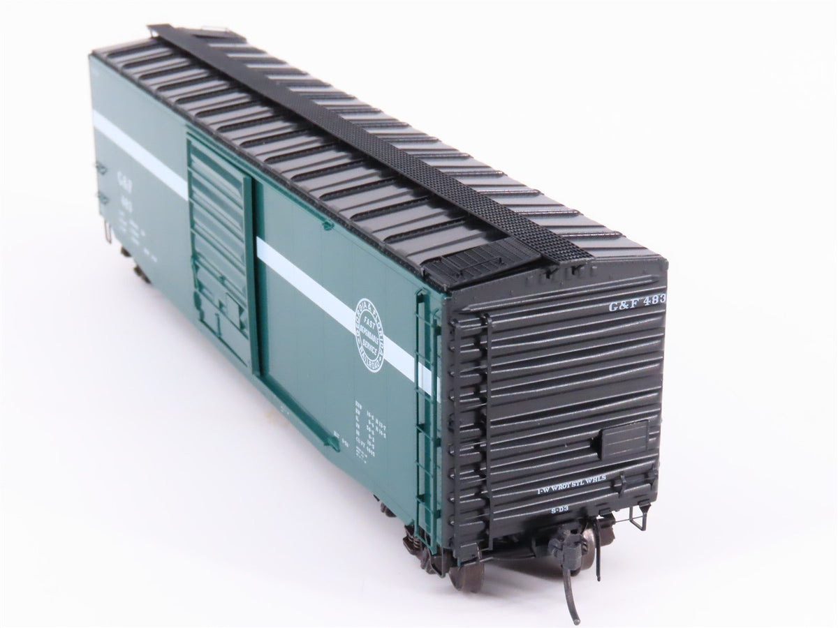 HO Scale Kadee 6108 G&amp;F Georgia &amp; Florida Railroad 50&#39; Single Door Box Car #483