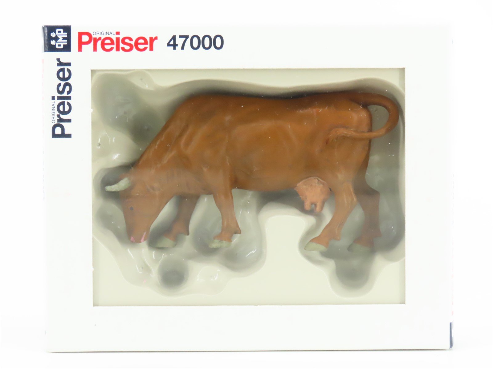 G 1/25 Scale Preiser Elastolin 47000 Cow Grazing Animal Figure