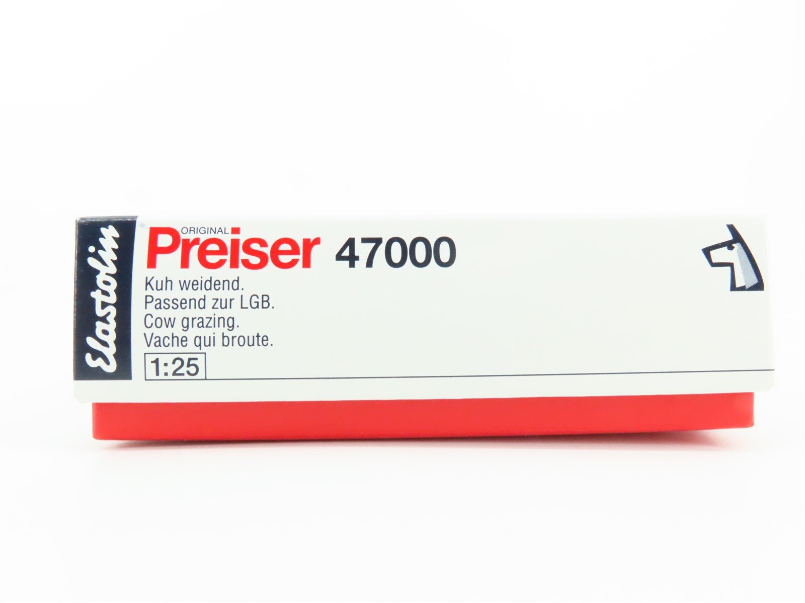 G 1/25 Scale Preiser Elastolin 47000 Cow Grazing Animal Figure