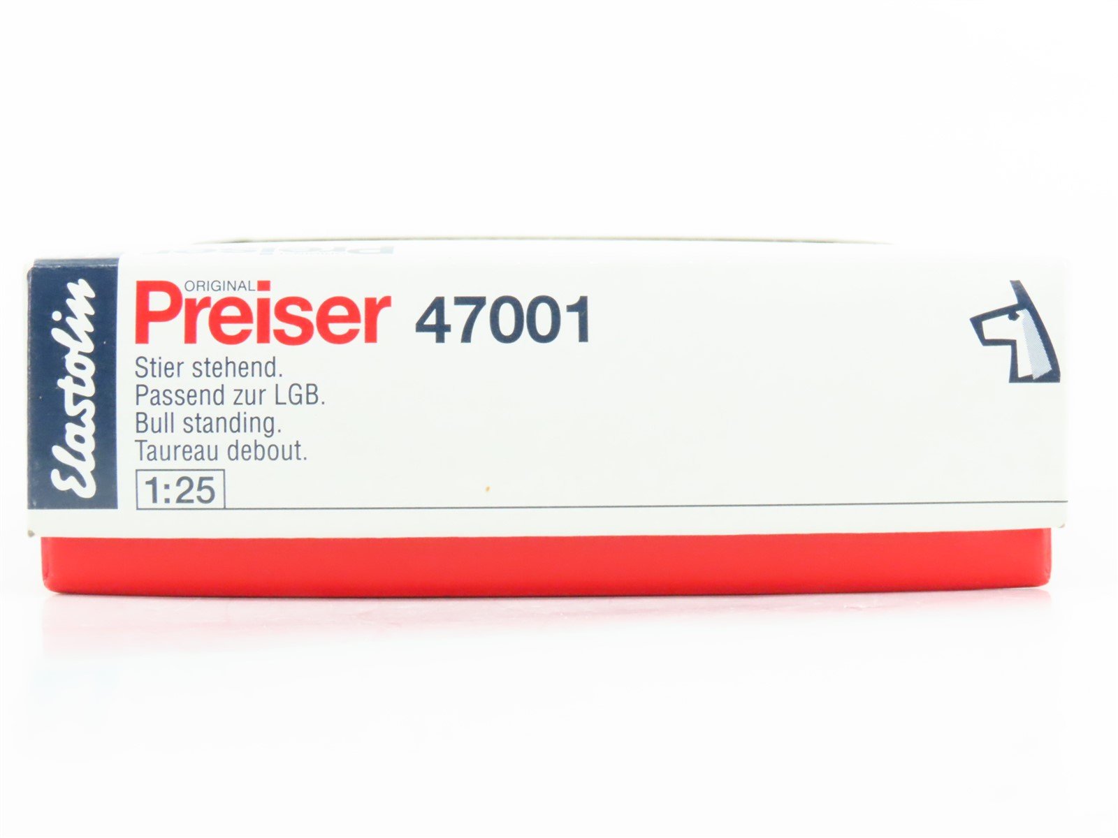 G 1/25 Scale Preiser Elastolin 47001 Bull Standing Animal Figure