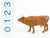 G 1/25 Scale Preiser Elastolin 47002 Cow Lowing Animal Figure