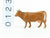 G 1/25 Scale Preiser Elastolin 47003 Cow Standing Animal Figure