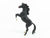 G 1/25 Scale Preiser Elastolin 47020 Black Horse Rearing Animal Figure