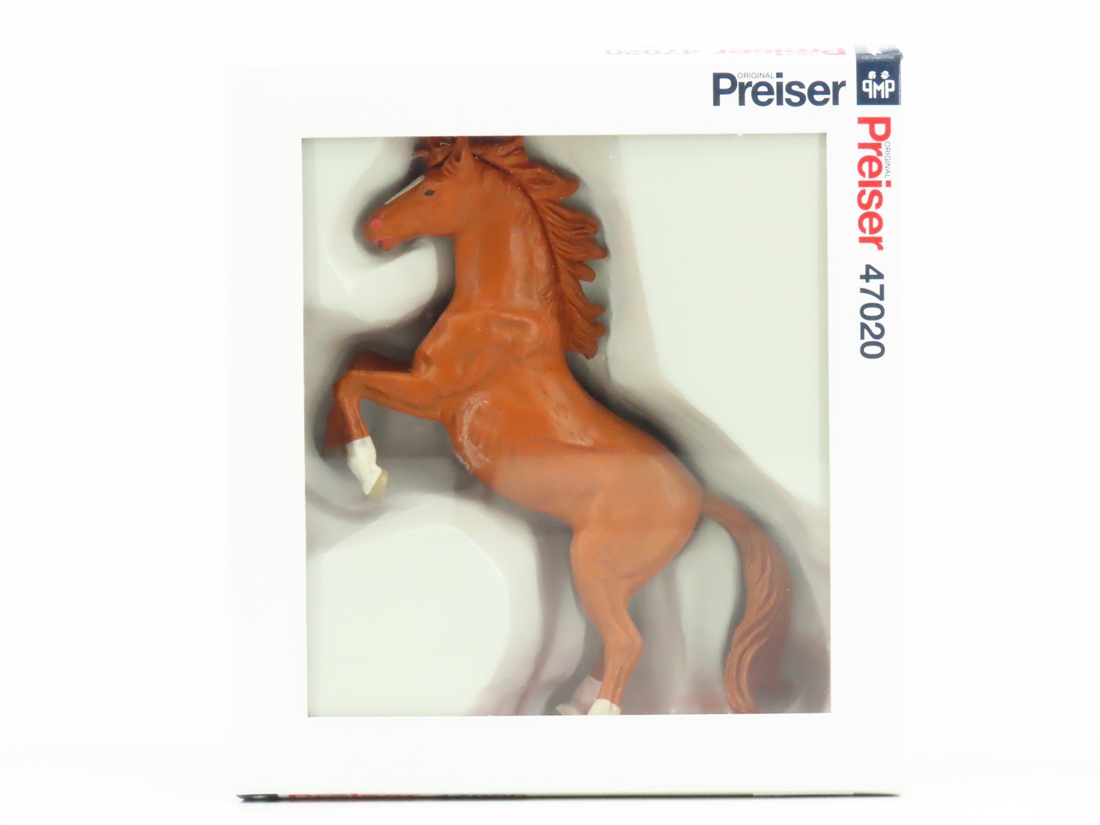 G 1/25 Scale Preiser Elastolin 47020 Brown Horse Rearing Animal Figure