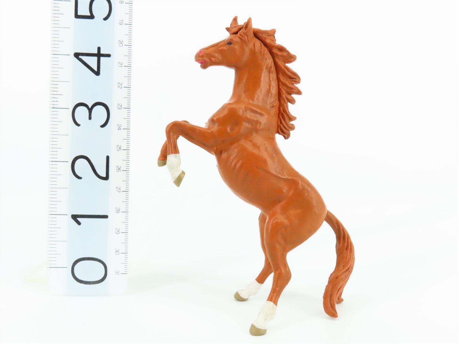 G 1/25 Scale Preiser Elastolin 47020 Brown Horse Rearing Animal Figure