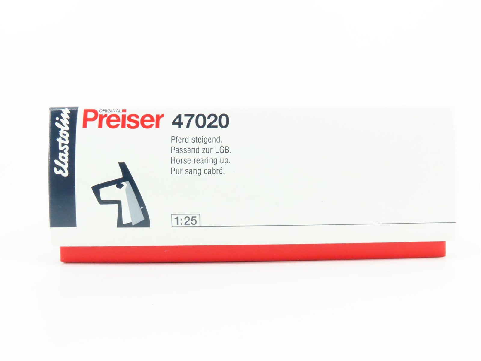 G 1/25 Scale Preiser Elastolin 47020 Brown Horse Rearing Animal Figure