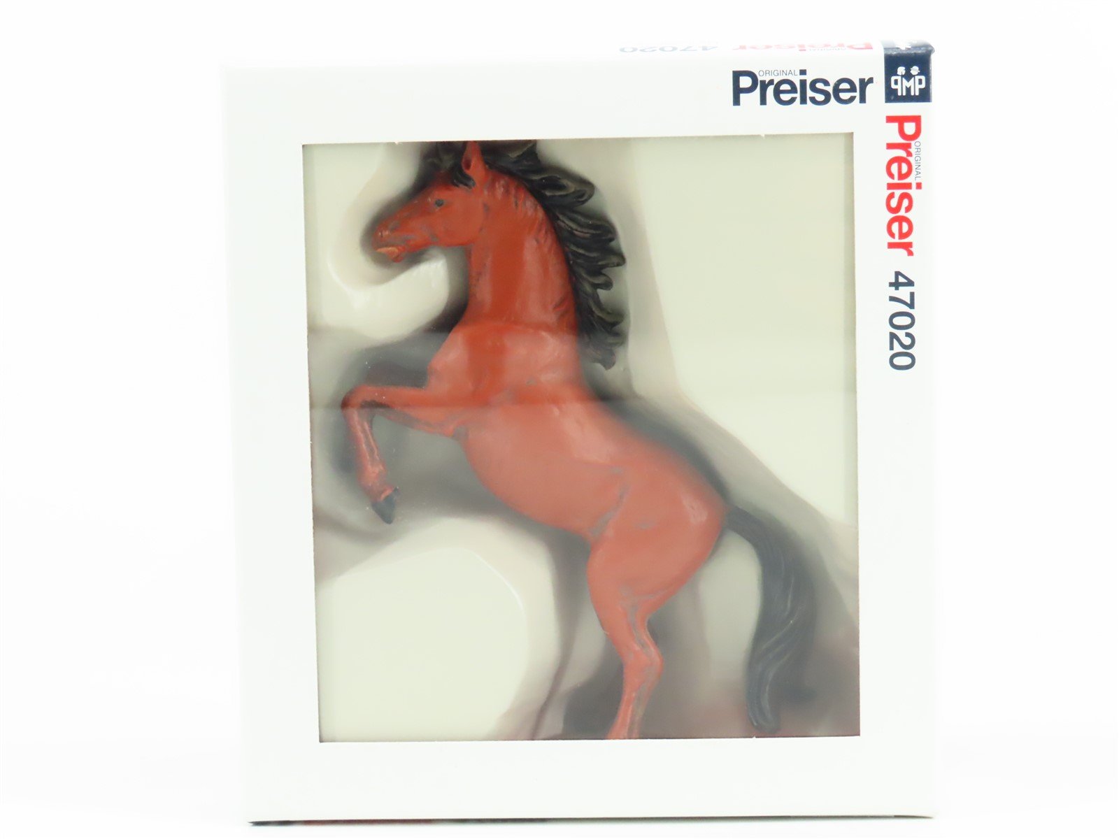 G 1/25 Scale Preiser Elastolin 47020 Brown Horse Rearing Animal Figure