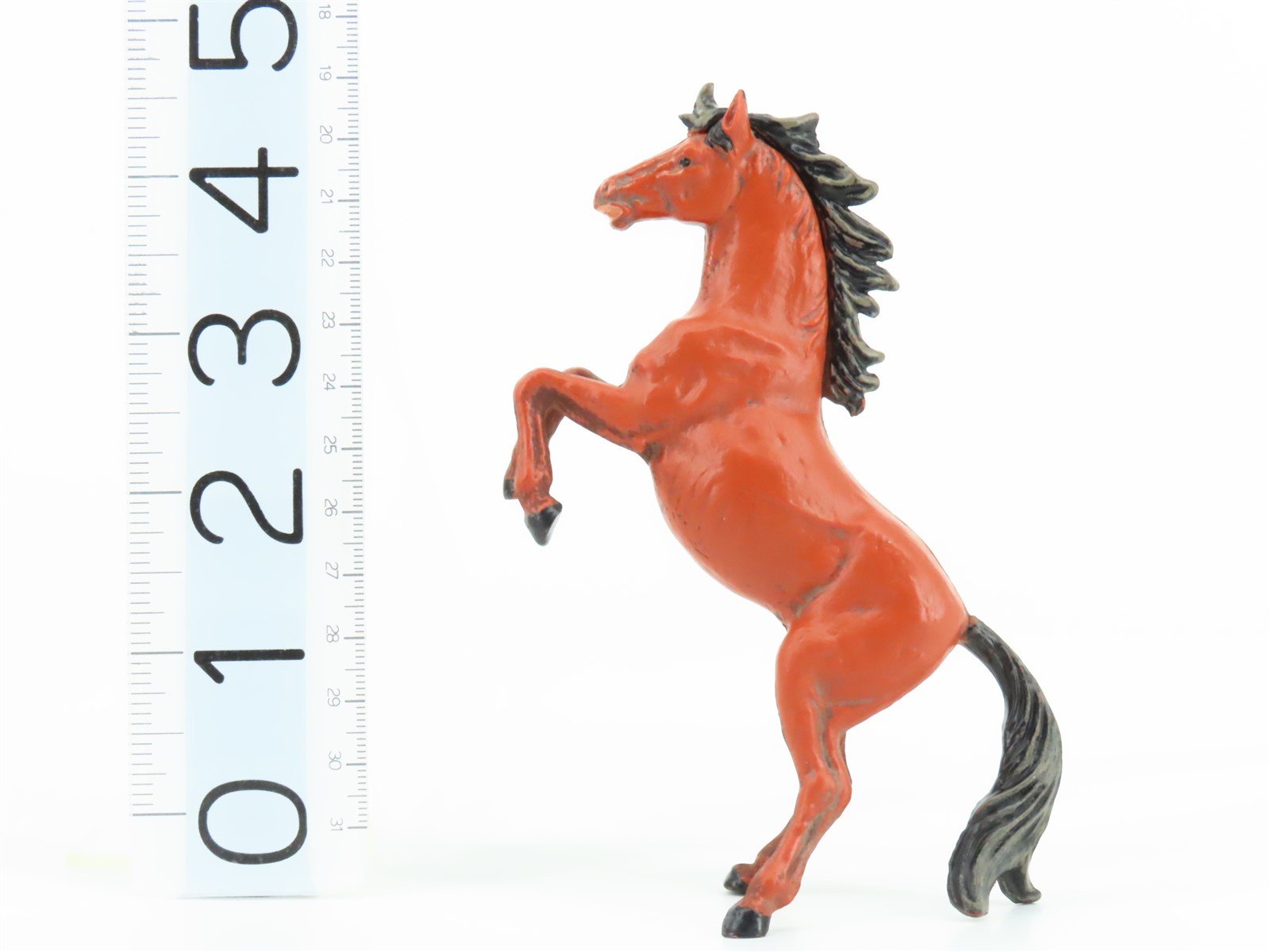 G 1/25 Scale Preiser Elastolin 47020 Brown Horse Rearing Animal Figure