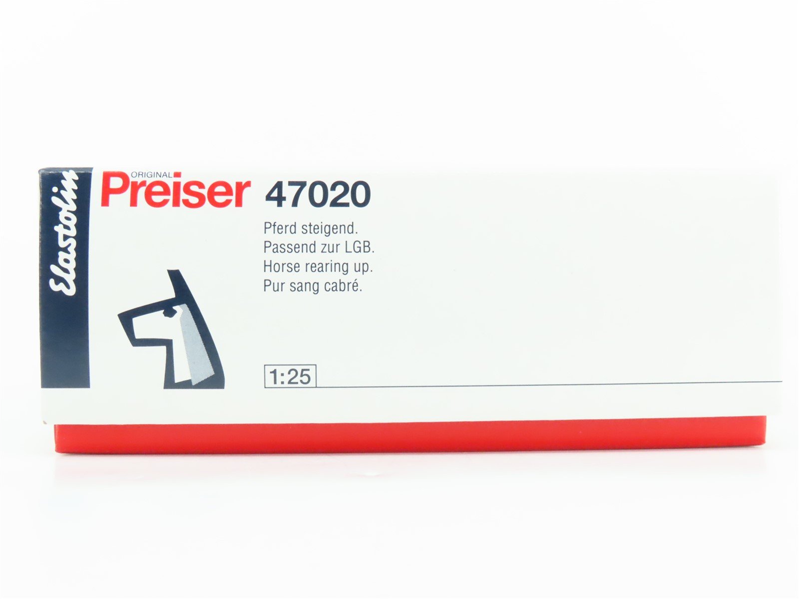 G 1/25 Scale Preiser Elastolin 47020 Brown Horse Rearing Animal Figure