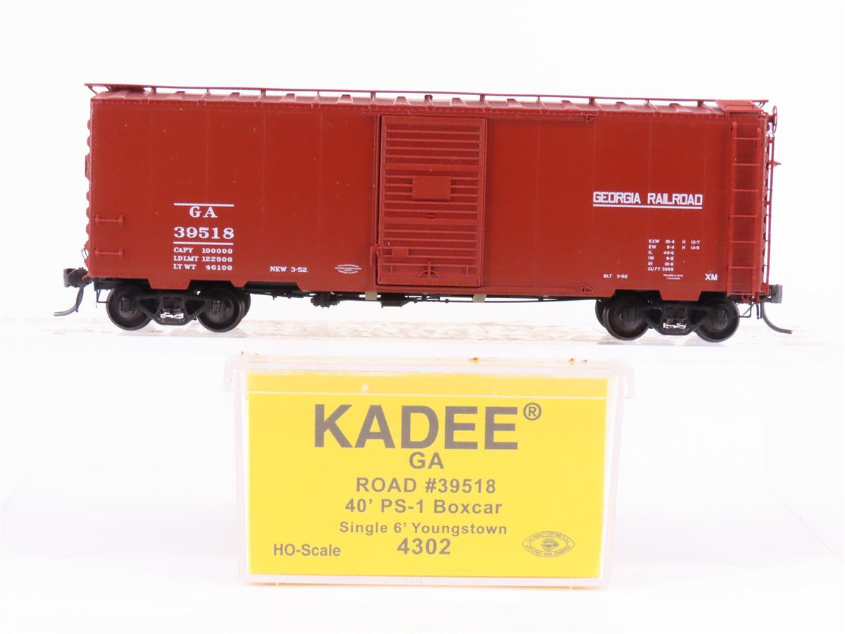 HO Scale Kadee 4302 GA Georgia Railroad 40&#39; Single Door Box Car #39518