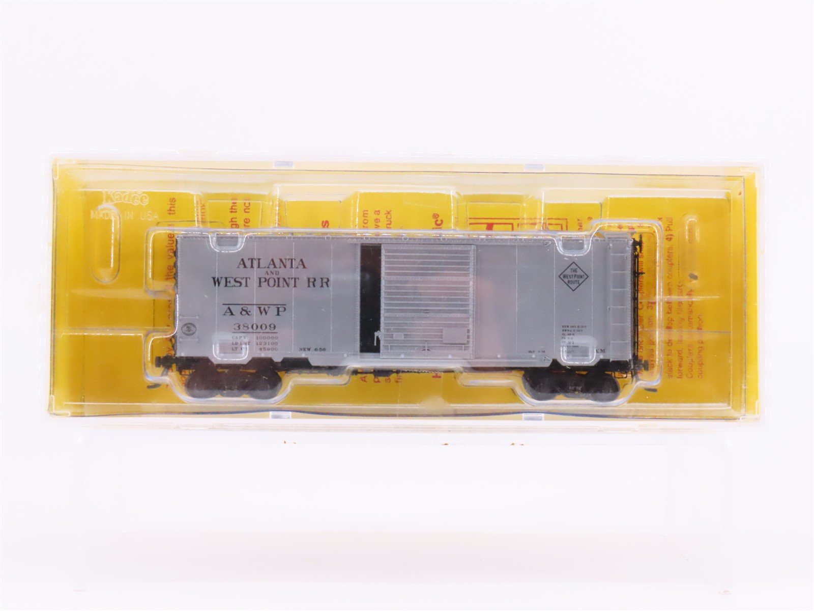 HO Kadee 5246 A&WP The West Point Route 40' Single Door Box Car #38009 - Sealed