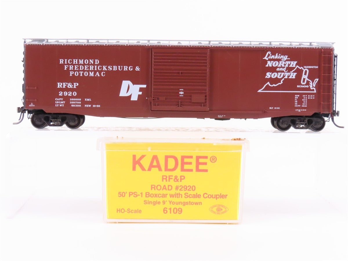 HO Scale Kadee 6109 RF&amp;P Richmond Fredericksburg &amp; Potomac 50&#39; Box Car #2920