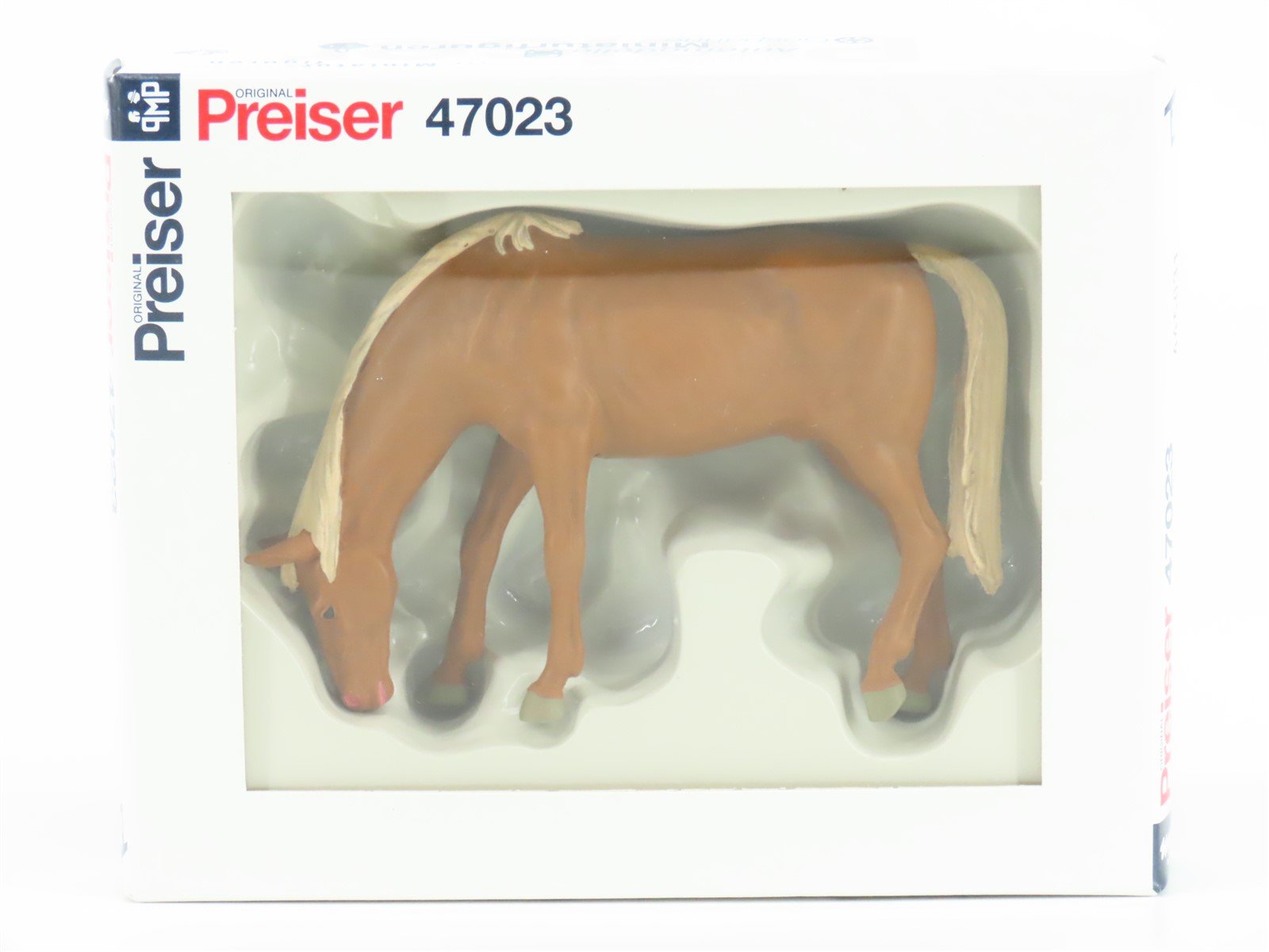 G 1/25 Scale Preiser Elastolin 47023 Brown Horse Grazing Animal Figure