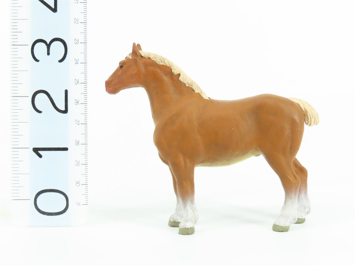 G 1/25 Scale Preiser Elastolin 47024 Belgian Horse Standing Animal Figure