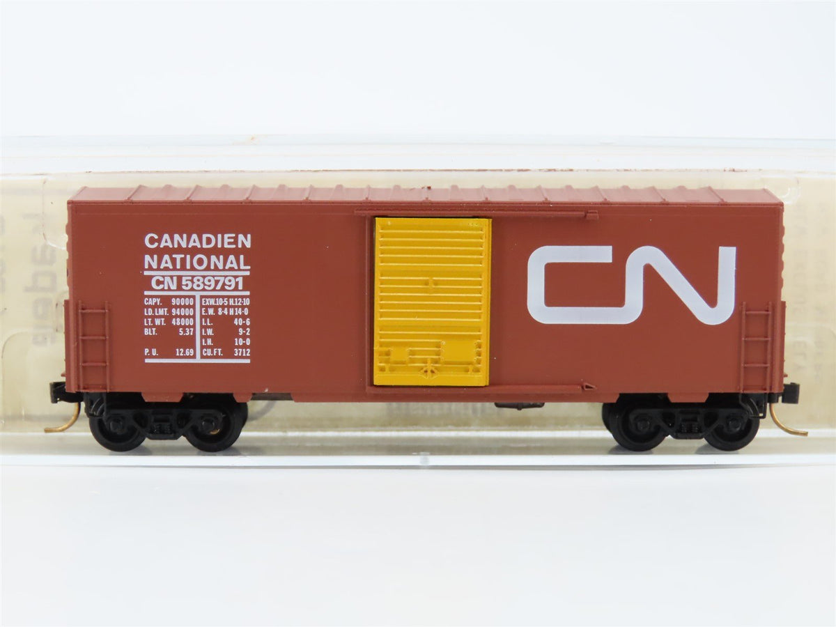 N Brooklyn Locomotive Works/Kadee BLW-47 CN Canadian National 40&#39; Boxcar #589791