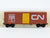 N Brooklyn Locomotive Works/Kadee BLW-47 CN Canadian National 40' Boxcar #589791