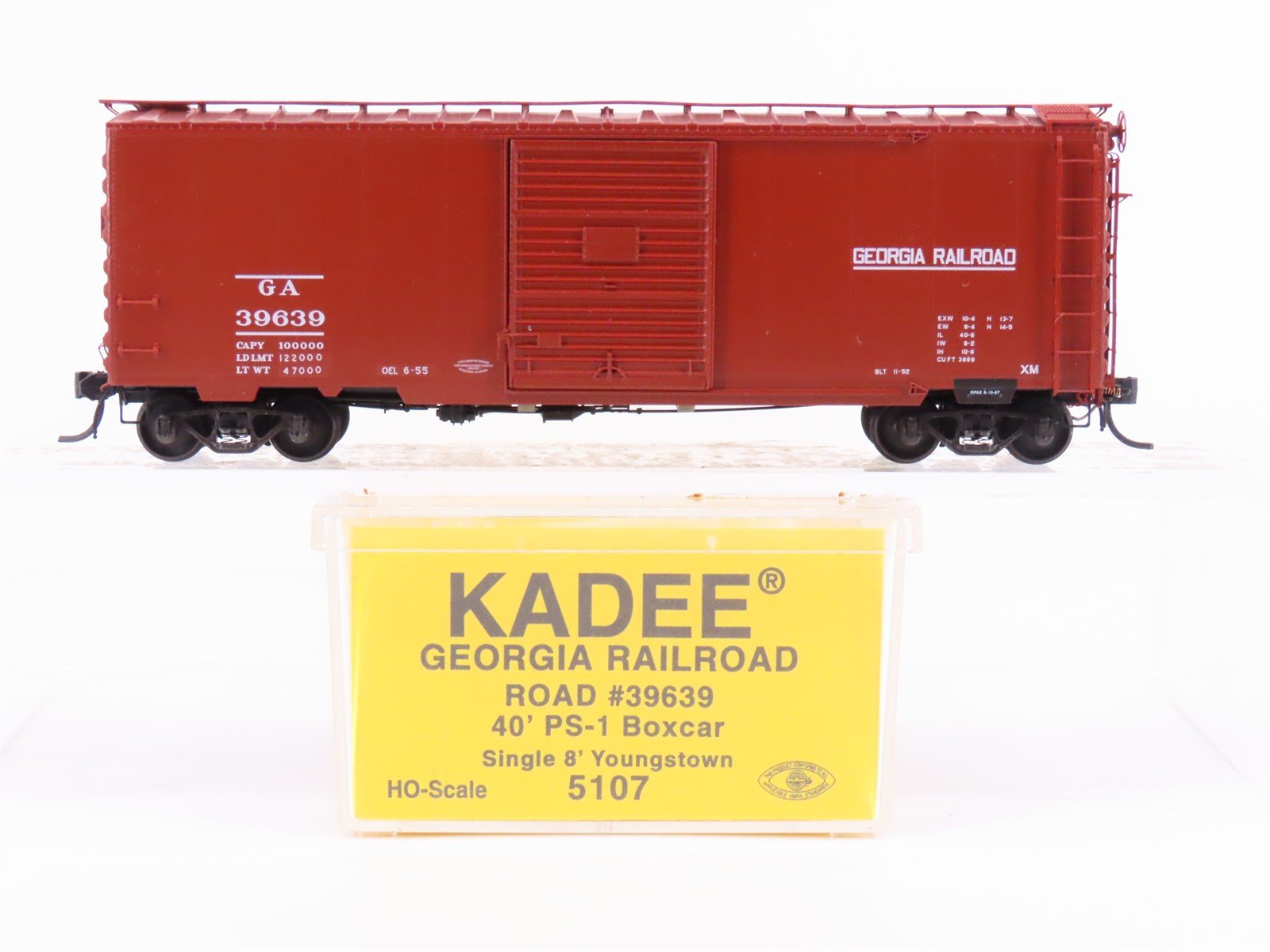 HO Scale Kadee 5107 GA Georgia Railroad 40' Single Door Box Car #39639
