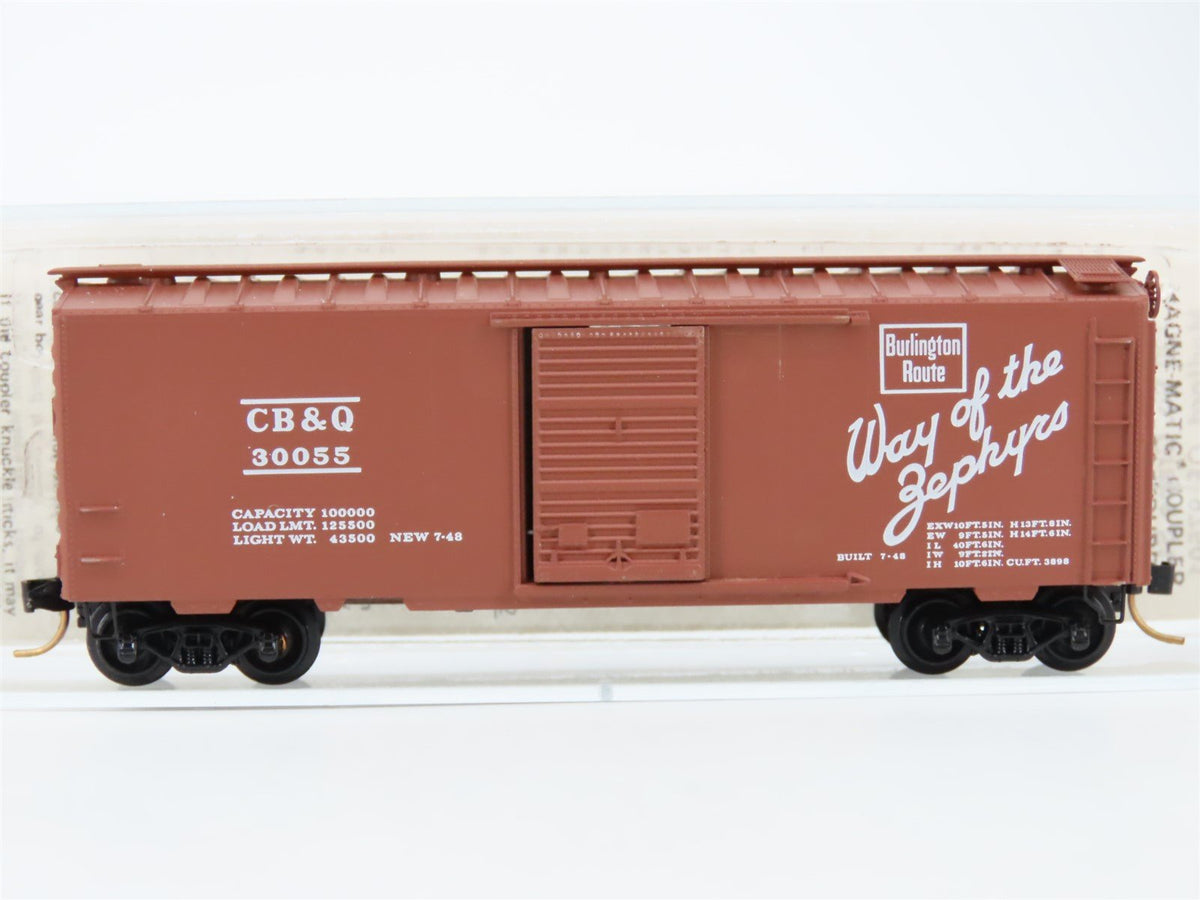 N Scale BLW/Kadee/MTL BLW-25 CBQ Burlington Route 40&#39; Boxcar #30055