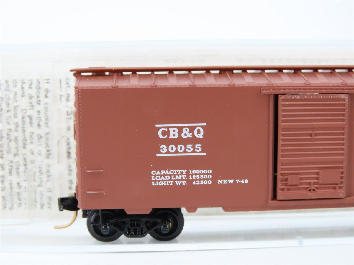 N Scale BLW/Kadee/MTL BLW-25 CBQ Burlington Route 40&#39; Boxcar #30055