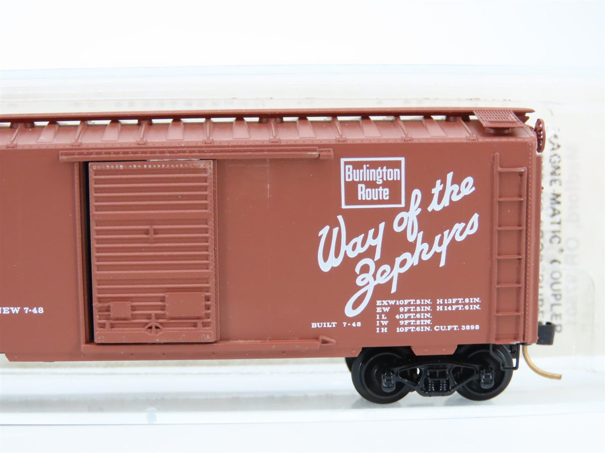 N Scale BLW/Kadee/MTL BLW-25 CBQ Burlington Route 40&#39; Boxcar #30055