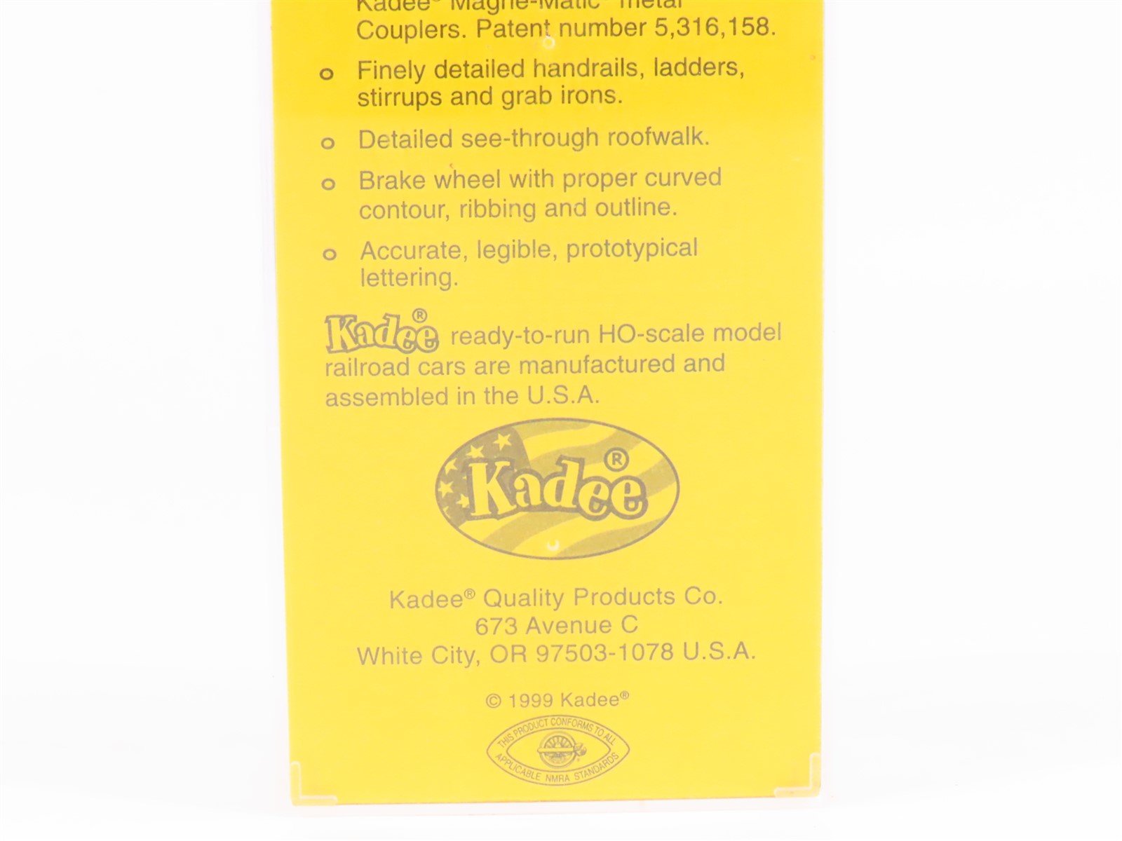 HO Scale Kadee 6005 N&W Norfolk & Western 50' Single Door Box Car #54821