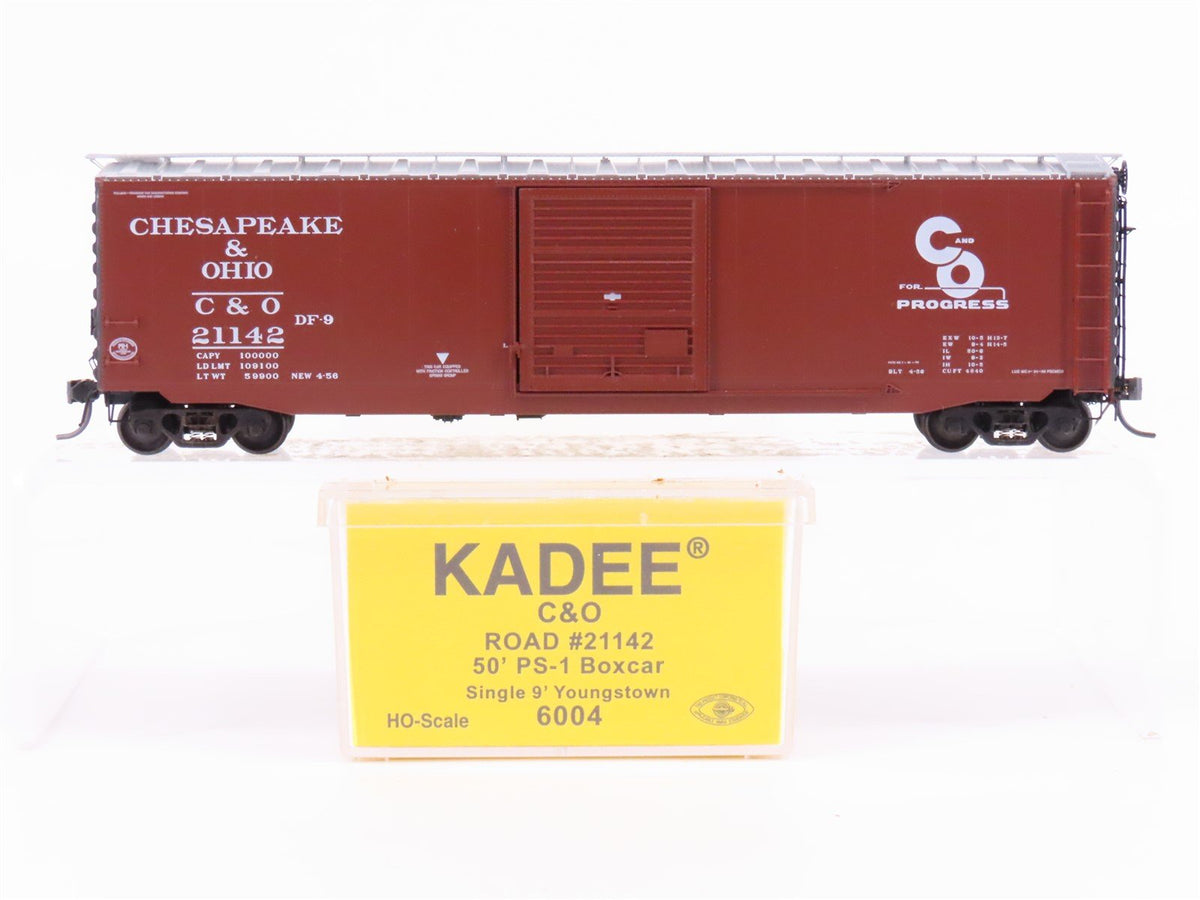 HO Scale Kadee 6004 C&amp;O Chesapeake &amp; Ohio 50&#39; Single Door Box Car #21142