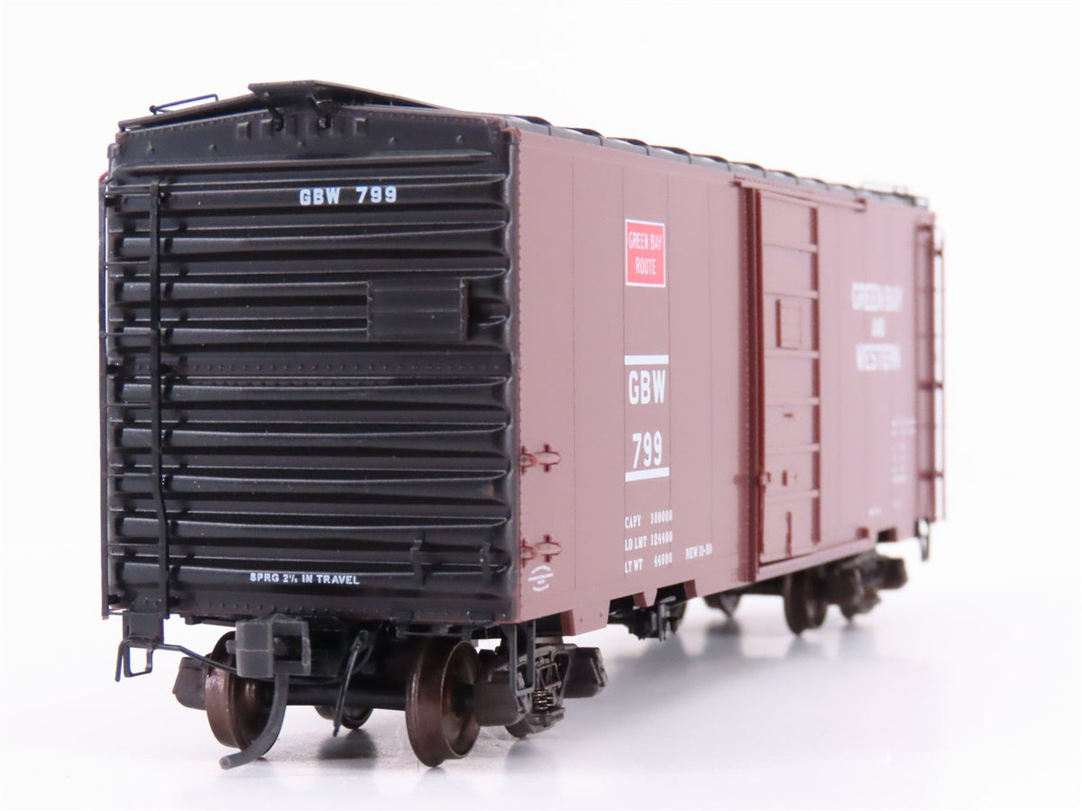 HO Scale Kadee 4016 GBW Green Bay Route 40&#39; Single Door Box Car #799