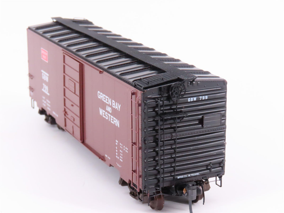 HO Scale Kadee 4016 GBW Green Bay Route 40&#39; Single Door Box Car #799