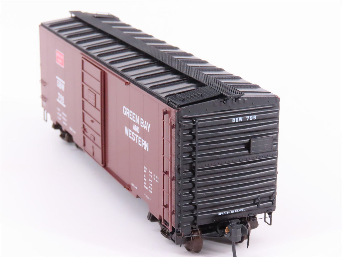 HO Scale Kadee 4016 GBW Green Bay Route 40&#39; Single Door Box Car #799