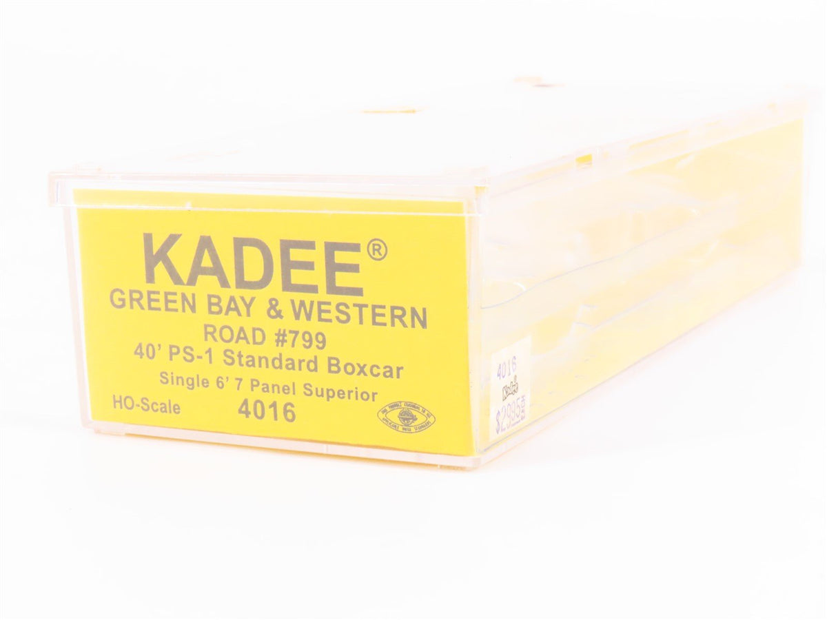 HO Scale Kadee 4016 GBW Green Bay Route 40&#39; Single Door Box Car #799