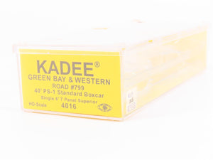 HO Scale Kadee 4016 GBW Green Bay Route 40' Single Door Box Car #799